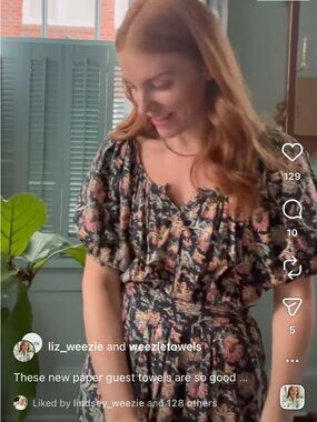 The GREAT. Seascape Dress in Black Paisley